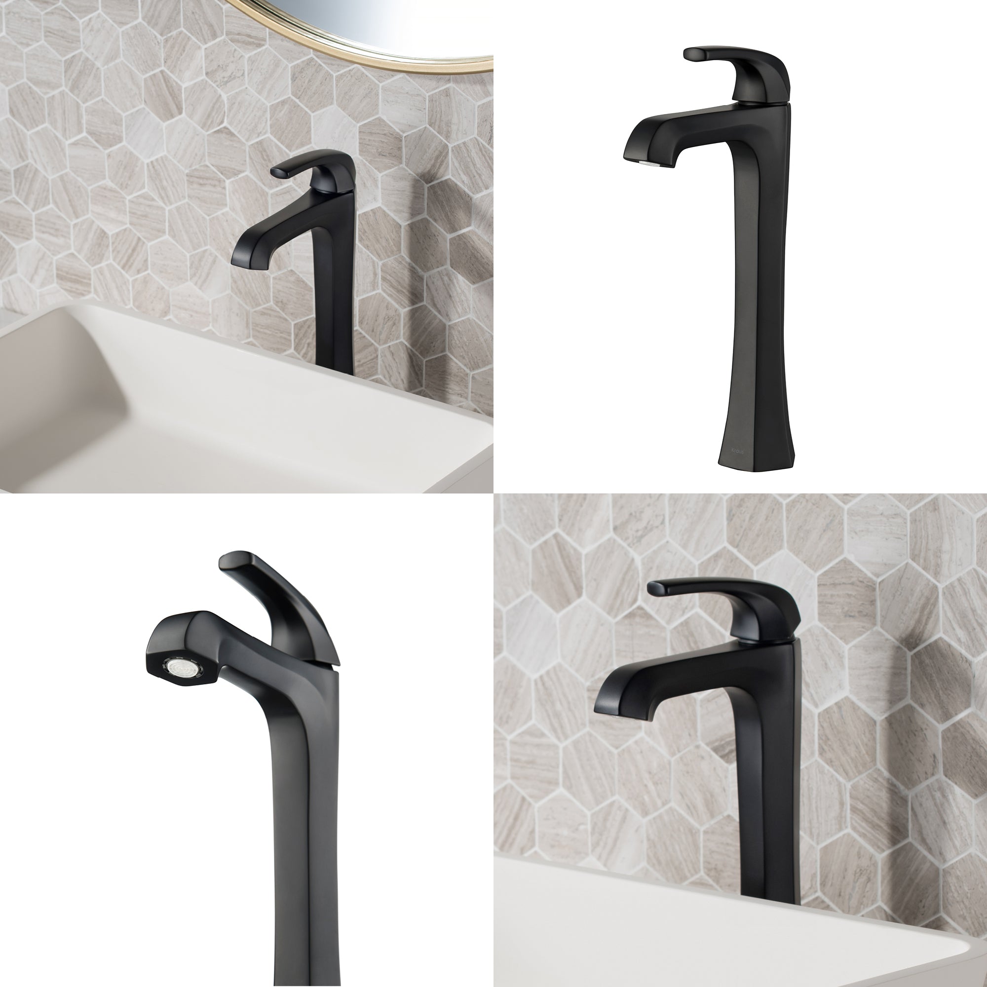 Esta Single Handle Vessel Bathroom Faucet with Pop-Up Drain