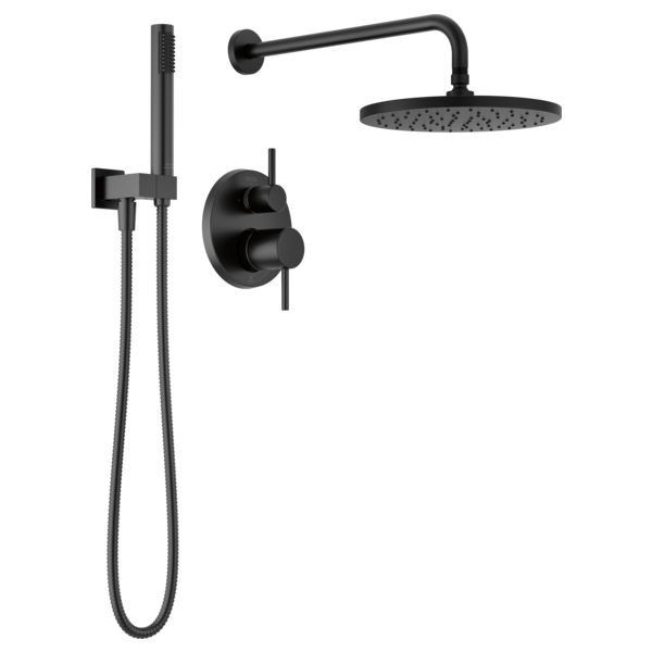 Delta Modern Modern 1-Spray Raincan Wall Mount Fixed and Handheld Shower Head 1.75 GPM