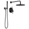 Delta Modern Modern 1-Spray Raincan Wall Mount Fixed and Handheld Shower Head 1.75 GPM