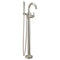 Delta Trinsic Single Handle Floor-Mount Tub Filler Trim with Hand Shower