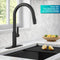 Kraus Oletto Single Handle Pull-Down Kitchen Faucet with Deck Plate