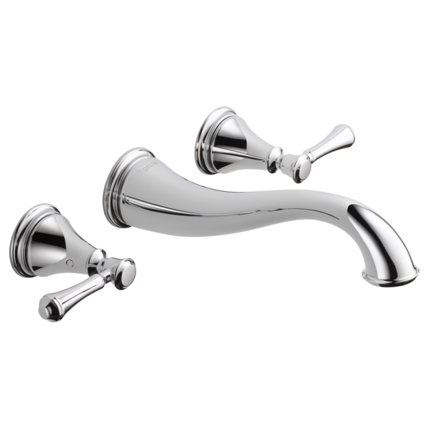 Delta Cassidy Two Handle Wall-Mount Bathroom Sink Faucet Trim