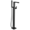 Delta Ara Single Handle Floor-Mount Tub Filler Trim with Hand Shower