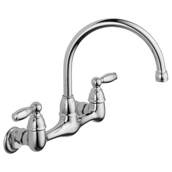 Peerless Claymore: Two Handle Wall Mounted Kitchen Faucet