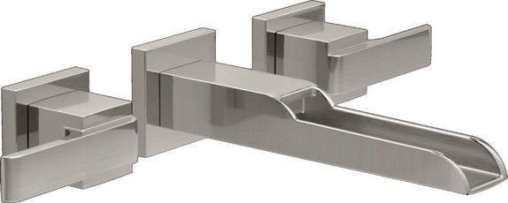 Delta Ara Two Handle Wall-Mount Channel Bathroom Sink Faucet Trim