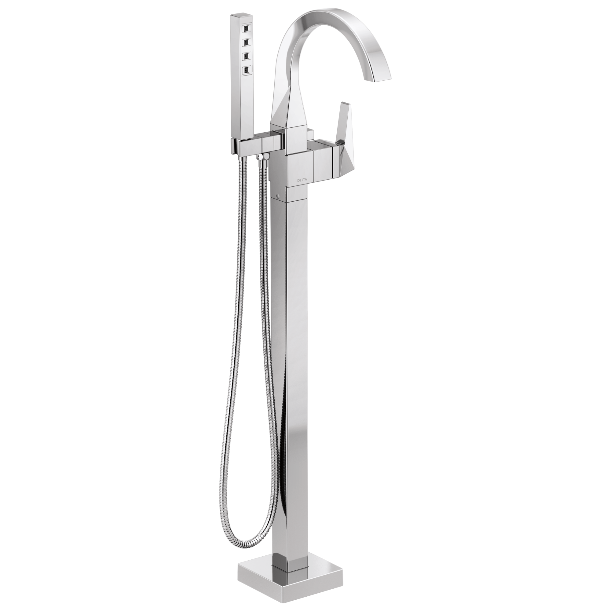 Delta Trillian: Single Handle Floor Mount Tub Filler Trim