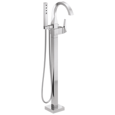 Delta Trillian: Single Handle Floor Mount Tub Filler Trim