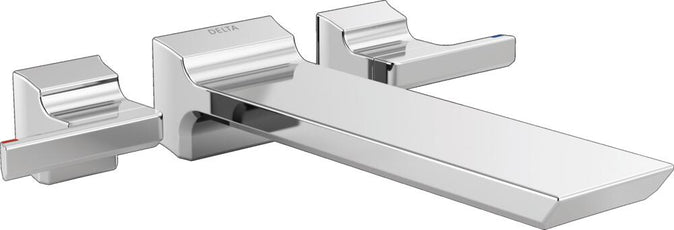 Delta Pivotal Two Handle Wall-Mount Roman Tub Faucet Filler Trim Kit (Valve Not Included)