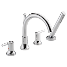 Delta Trinsic Two Handle Roman Tub Faucet Trim with Hand Shower