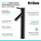 Kraus Sheven Tall Vessel Bathroom Faucet