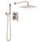 Delta Modern Modern 1-Spray Raincan Wall Mount Fixed and Handheld Shower Head 1.75 GPM