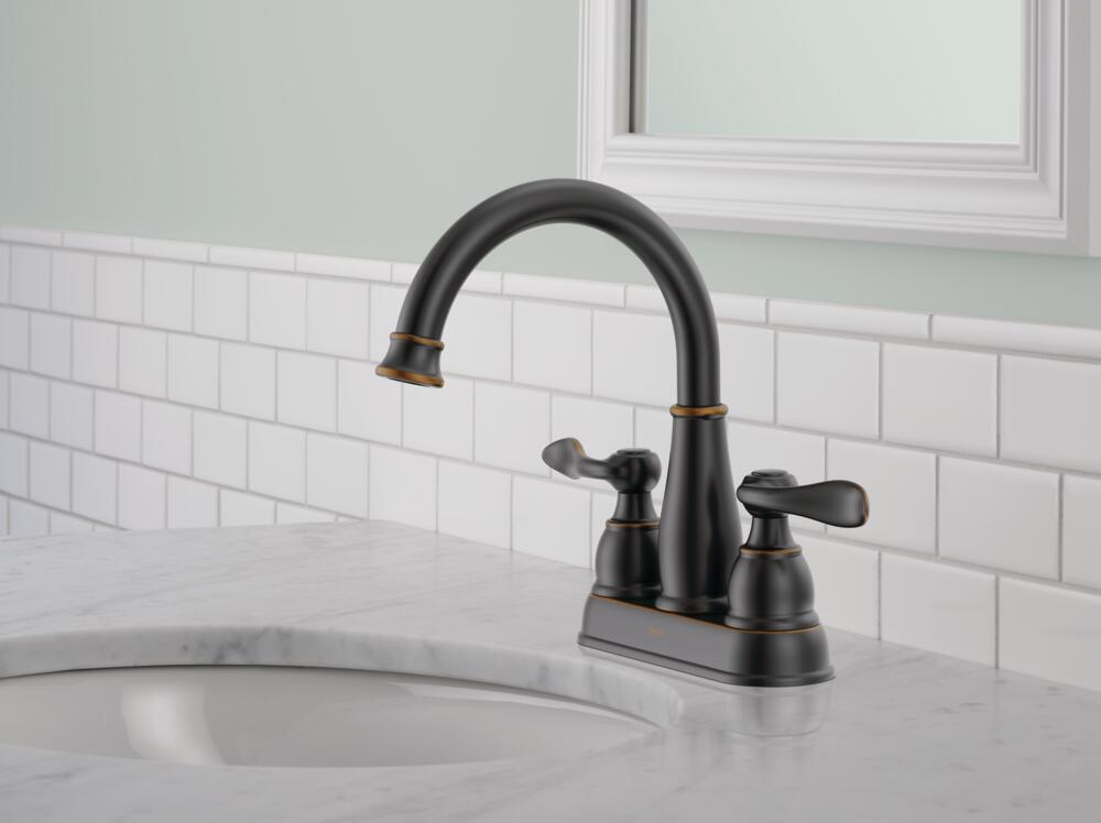 Delta Windemere Centerset Bathroom Sink Faucet Two Handle