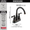 Delta Porter 2 Handle Bathroom Faucet Certified Refurbished