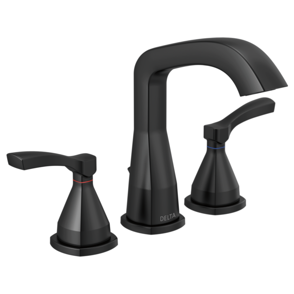 Delta Stryke Two Handle Widespread Bathroom Sink Faucet