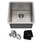 Kraus Standart PRO 17 in. 16 Gauge Undermount Single Bowl Stainless Kitchen Bar Sink