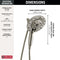 Delta 2-Handle In2ition Handheld Shower Head 1.75 GPM 5-Setting