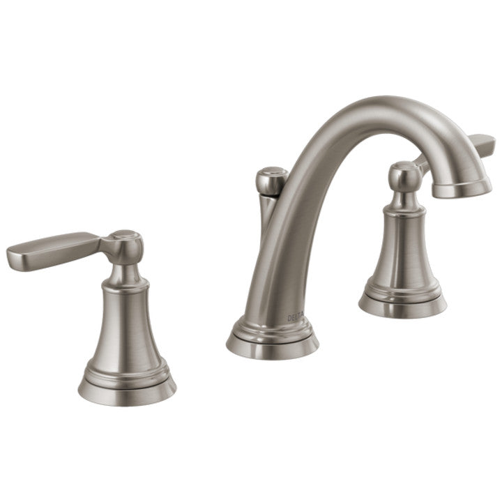 Delta Woodhurst Two Handle Widespread Bathroom Sink Faucet