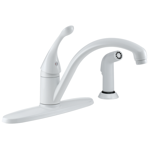 Delta Collins Single Handle Kitchen Faucet with Spray 1.8 GPM Certified Refurbished