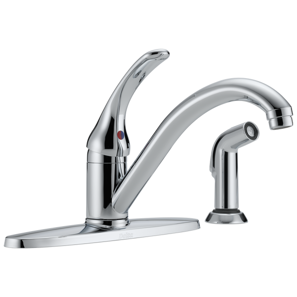 Delta Classic Kitchen Faucet with Integral Spray Certified Refurbished