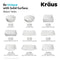 KRAUS Natura Square Undermount Composite Bathroom Sink