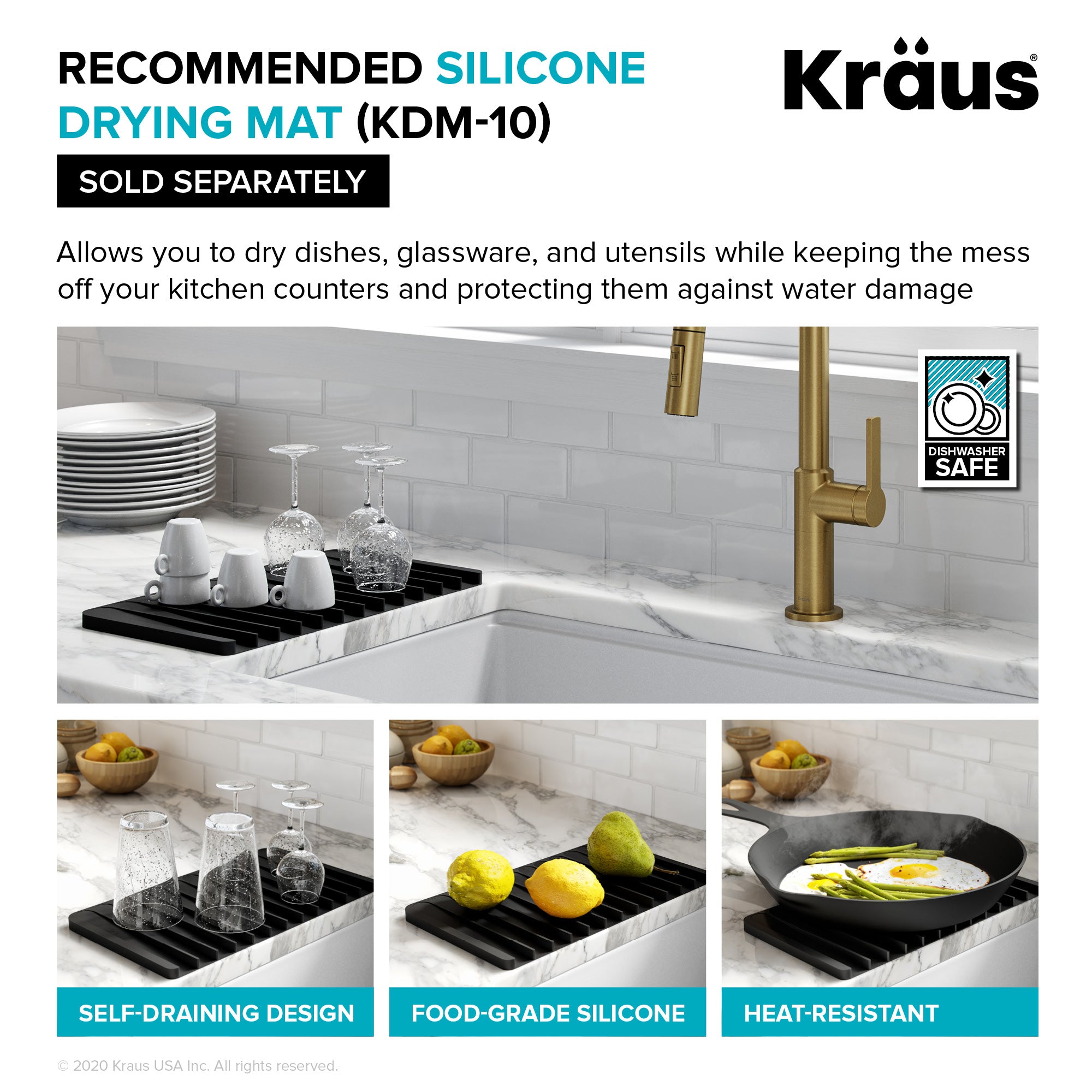 Kraus 31 in. Undermount Single Bowl Black Onyx Granite Kitchen Sink