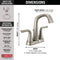 Delta Larkin Two Handle Centerset Bathroom Sink Faucet