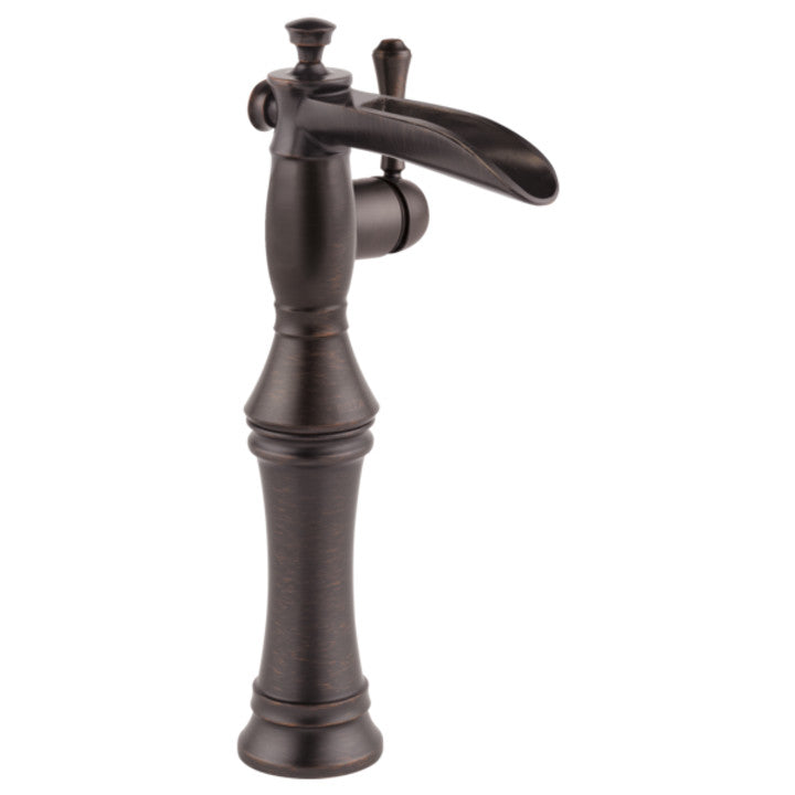 Delta Cassidy Single Handle Channel Vessel Bathroom Sink Faucet