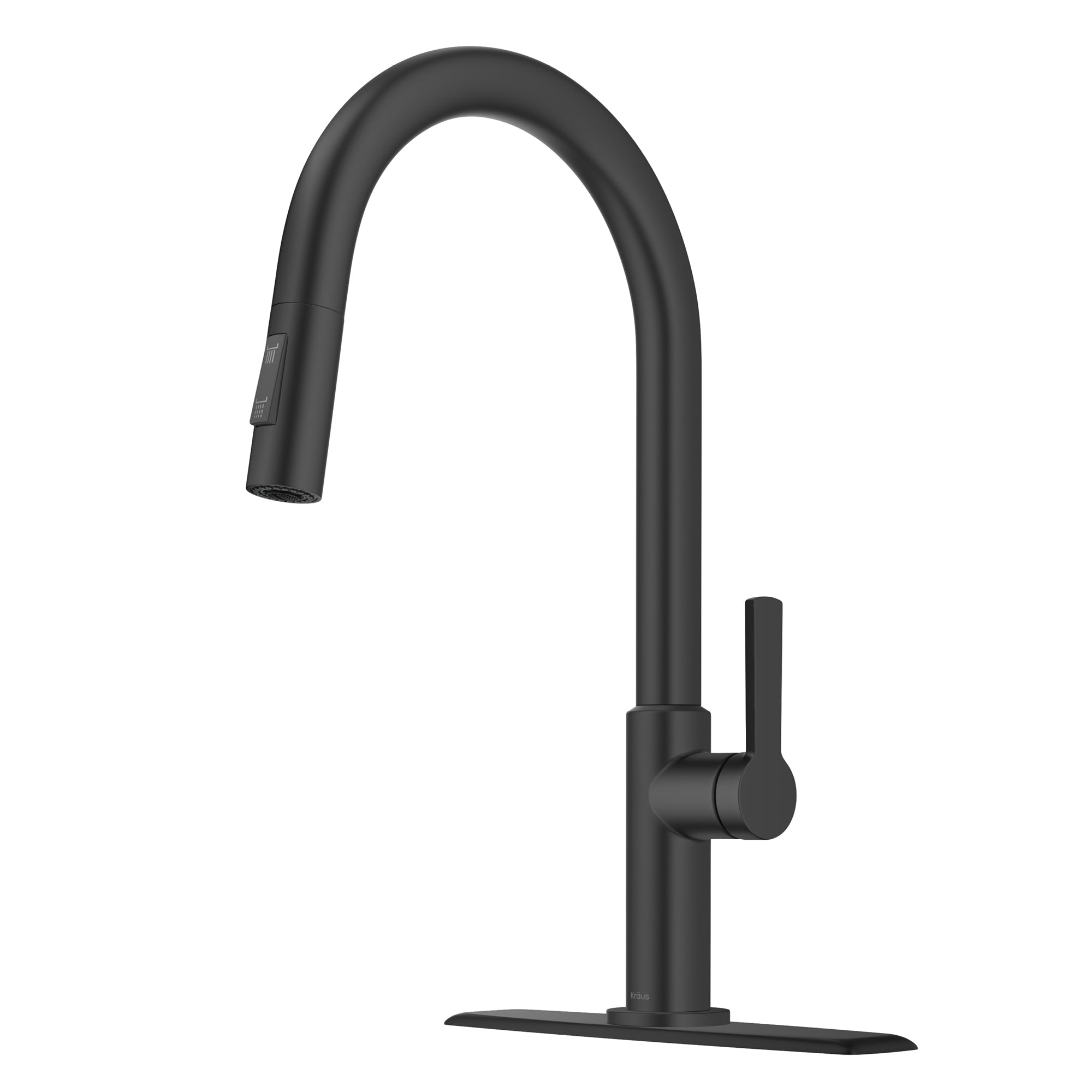 Kraus Oletto Single Handle Pull-Down Kitchen Faucet with Deck Plate