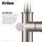 Kraus Sellette Spot Free Stainless Steel Finish Kitchen Bar Faucet