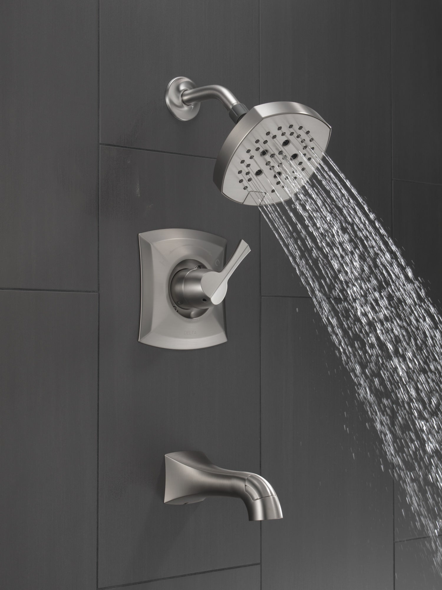 Delta Pierce Tub Shower Rough/Trim 14 Series Single Handle