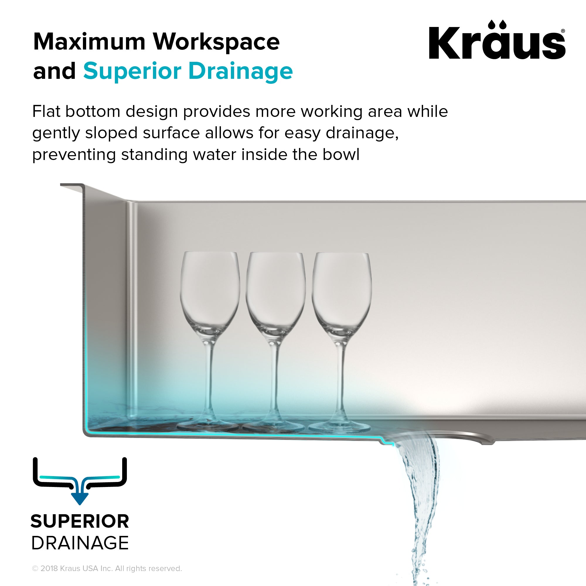 Kraus Standart PRO 30 in. Single Bowl Stainless Steel Kitchen Sink Combo Set with Bolden 18 in. Kitchen Faucet