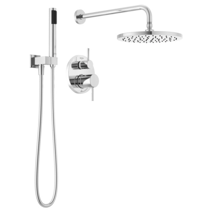 Delta Modern Modern 1-Spray Raincan Wall Mount Fixed and Handheld Shower Head 1.75 GPM