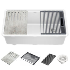 Delta Everest 32 in. Kitchen Sink Single Bowl