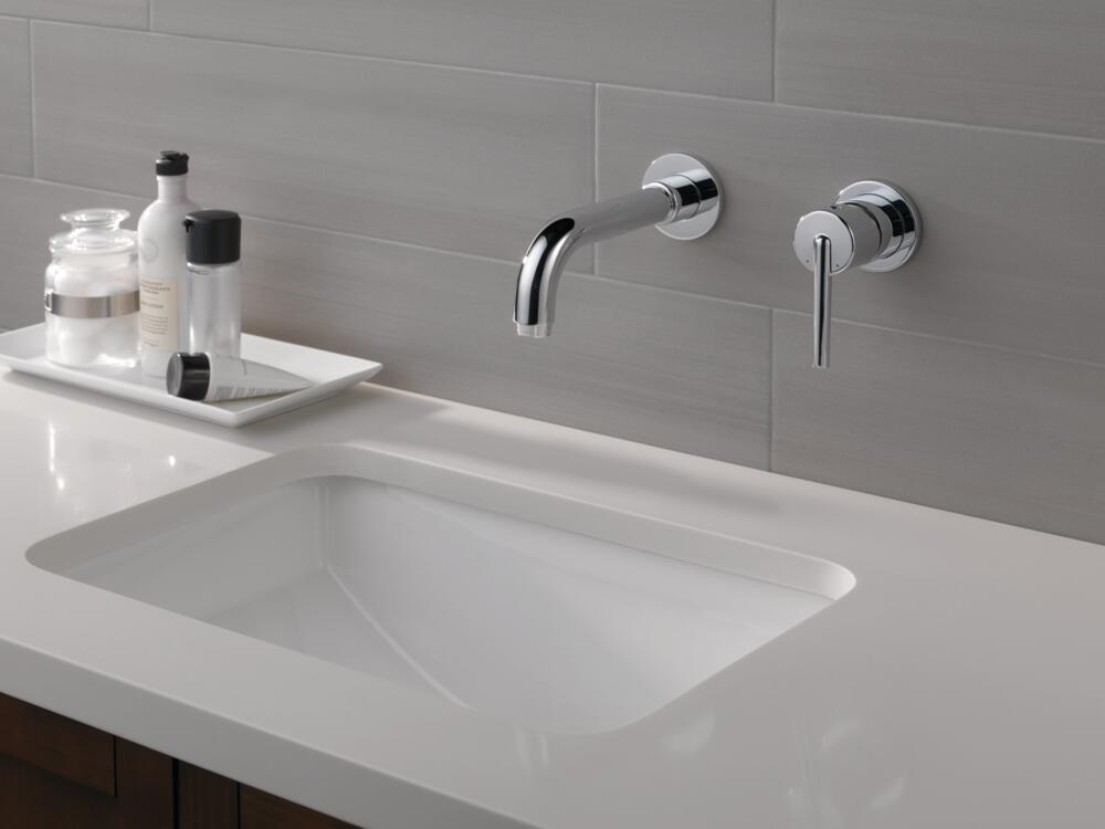 Delta Trinsic Single Handle Wall-Mount Bathroom Sink Faucet Trim