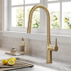 KRAUS Oletto Tall Modern Pull-Down Single Handle Kitchen Faucet
