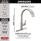 Delta Keele Pull-Down Kitchen Faucet Single Handle