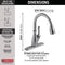 Delta Leland Single Handle Pull-Down Kitchen Faucet with ShieldSpray® Technology and MagnaTite Docking Certified Refurbished