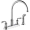 Delta Lorain Two Handle Kitchen Faucet with Spray