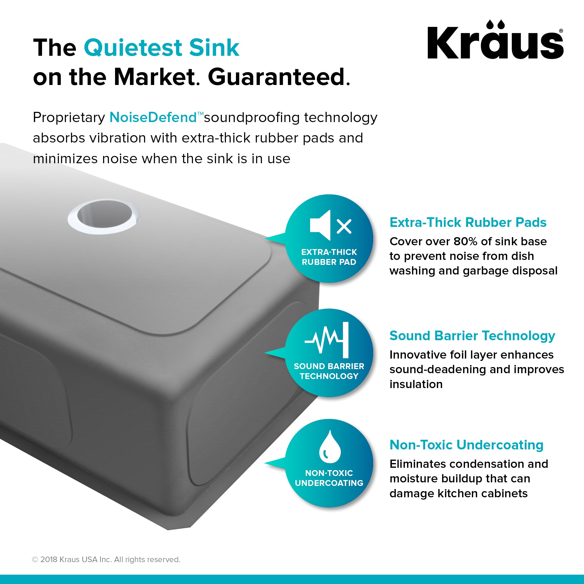 Kraus Standart PRO 17 in. 16 Gauge Undermount Single Bowl Stainless Kitchen Bar Sink