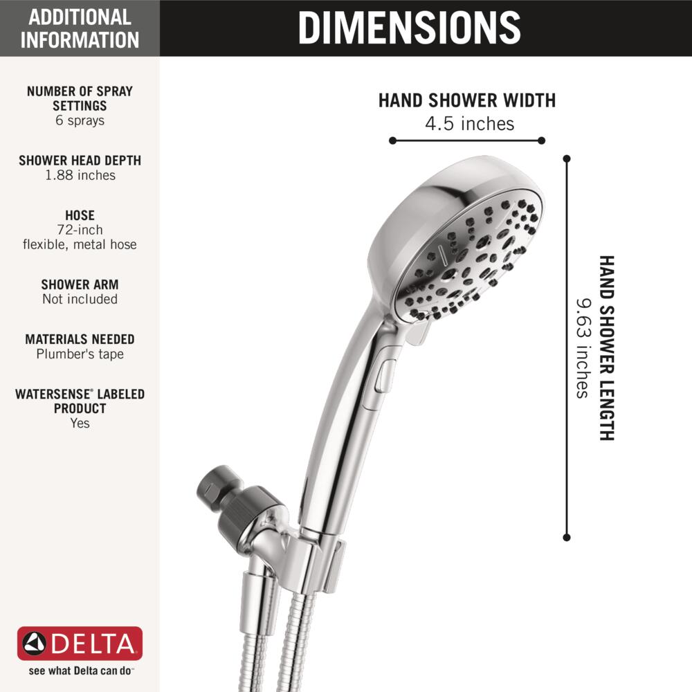 Delta Universal H2Okinetic 6-Setting Hand Shower