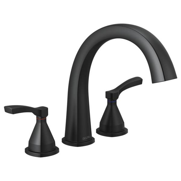 Delta Stryke Two Handle Deck Mount Roman Tub Faucet Trim Kit (Valve Not Included)