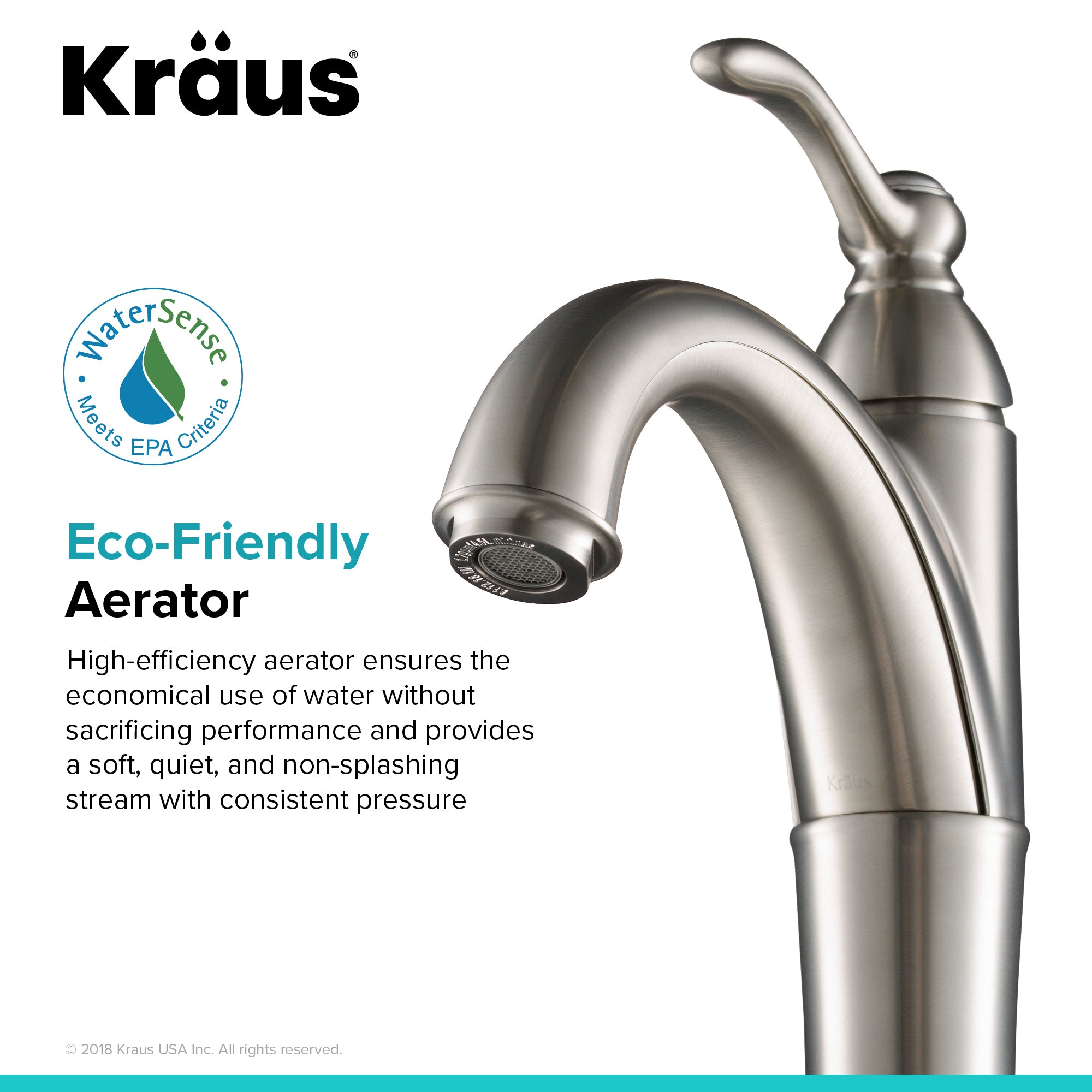 Kraus Riviera Tall Vessel Bathroom Faucet