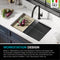 Kraus Bellucci 30 in. Undermount Granite Composite Single Bowl Kitchen Sink