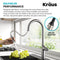 Kraus Oletto Tall Modern Pull-Down Single Handle Kitchen Faucet