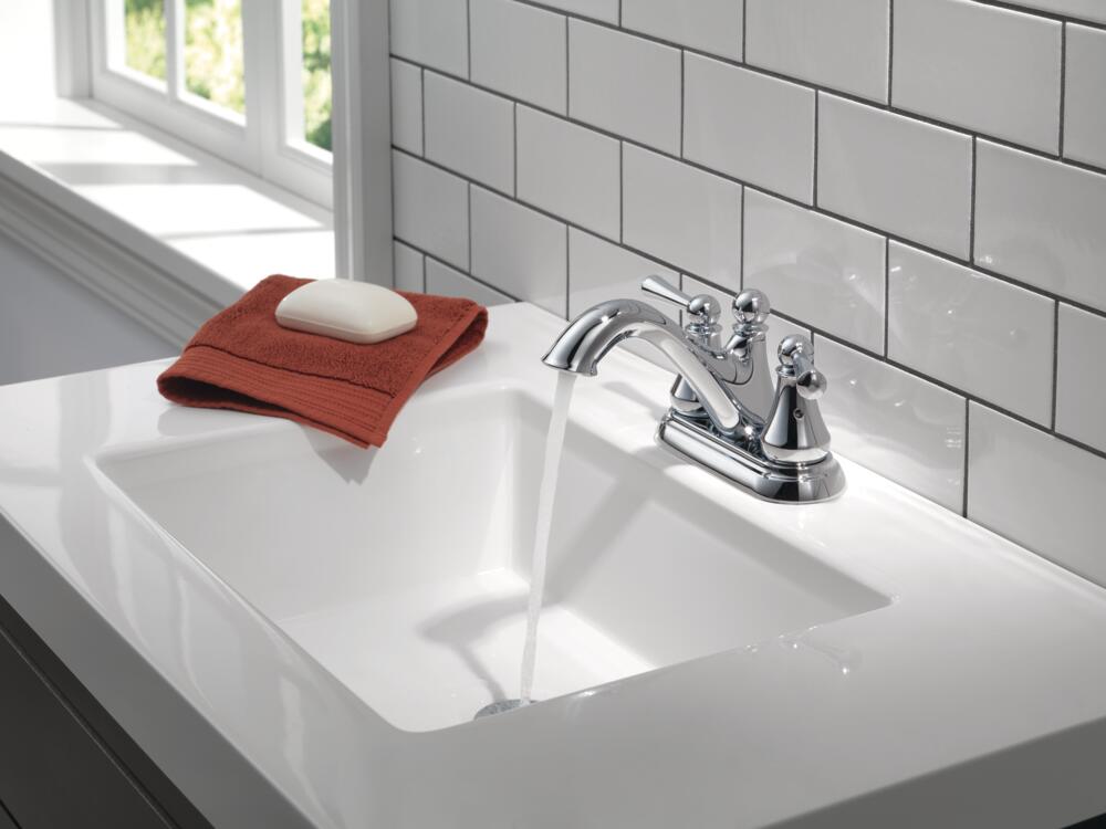 Delta Haywood Two Handle Centerset Bathroom Sink Faucet