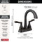 Delta Faryn Two Handle Centerset Bathroom Sink Faucet