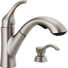 Delta Kessler Single Handle Pull-Out Kitchen Faucet Certified Refurbished