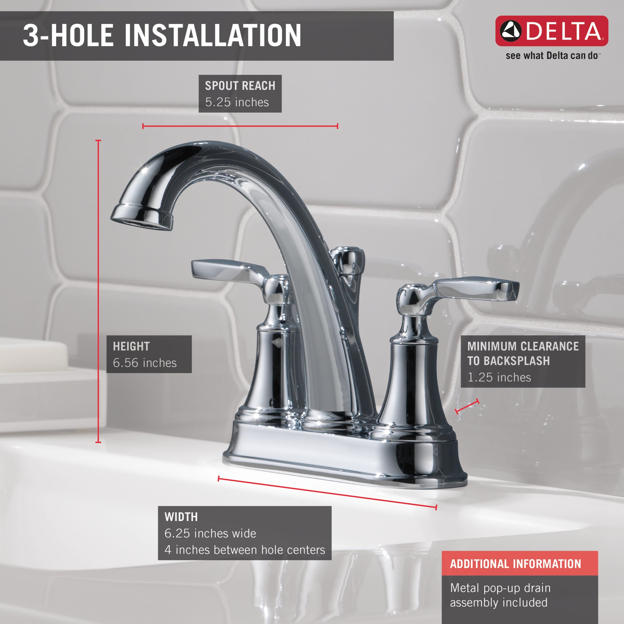 Delta Woodhurst Bathroom Sink Faucet