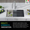 Kraus Bellucci 32 in. Undermount Granite Composite Single Bowl Kitchen Sink
