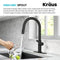 Kraus Oletto Single Handle Pull-Down Kitchen Faucet with Deck Plate